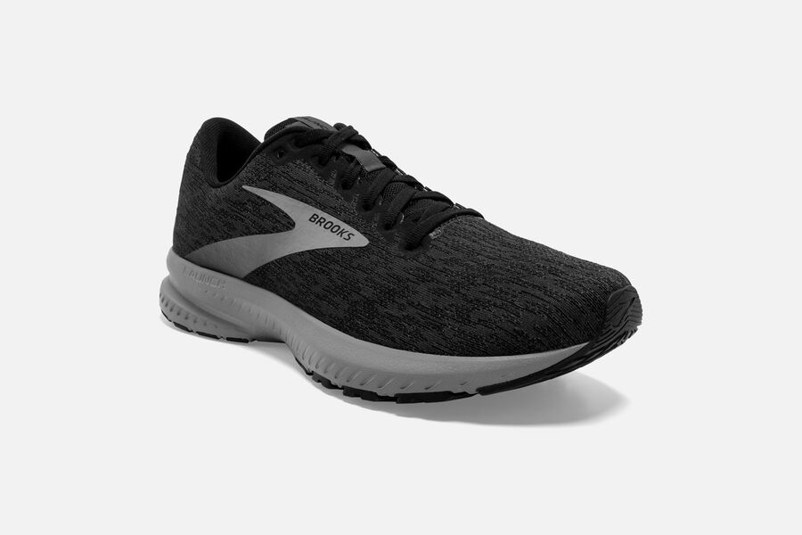 Brooks Launch 7 Road Running Shoes - Mens - Black/Grey - CR1849367